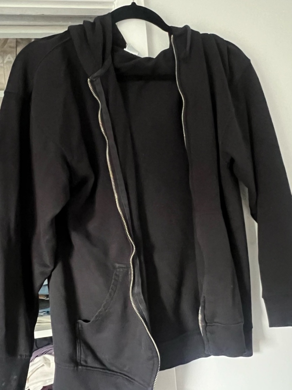 Undefeated Black Full-Zip Hooded Sweatshirt